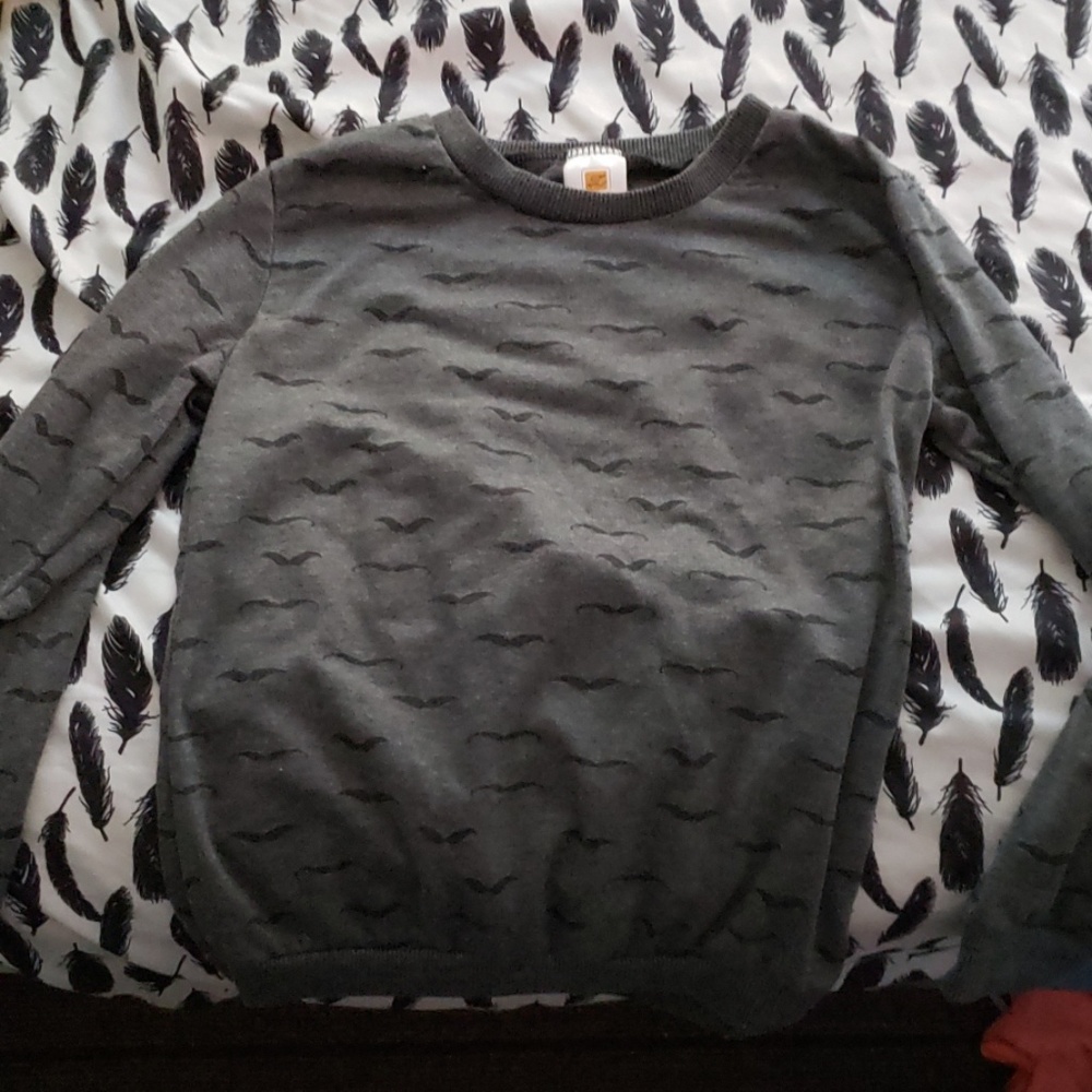 Mustache long sleeve; girls